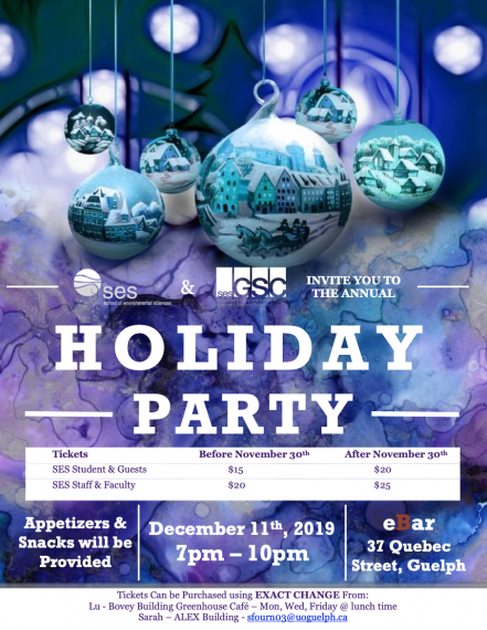 SES Holiday Party Poster